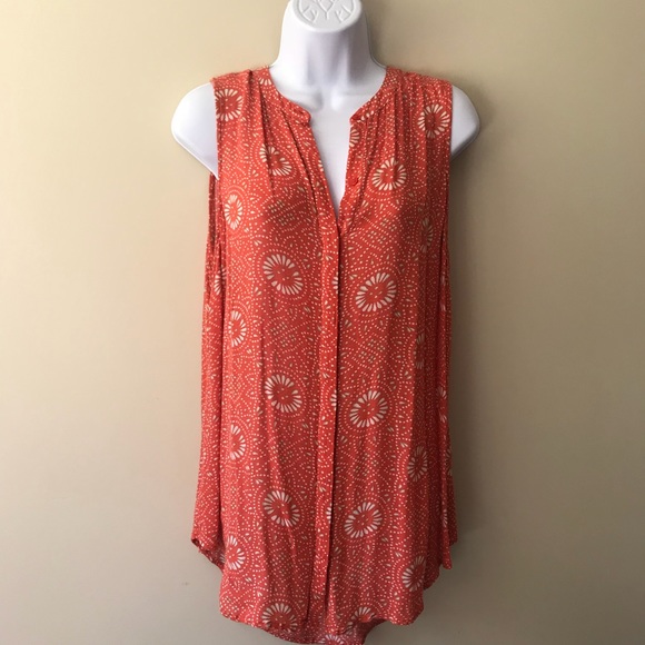 Lucky women’s orange tank top tunic large - Picture 1 of 3